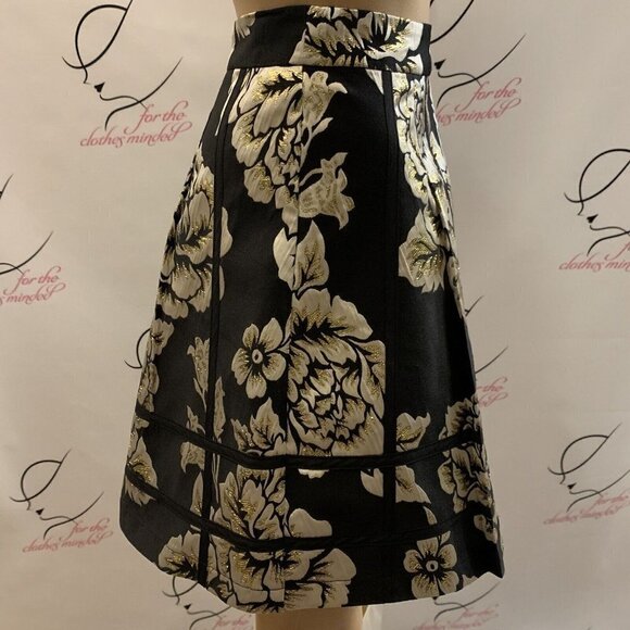 GB Girls Skirt. Size Small 26" Waist. Metallic Tapestry Look. Metallic. B71 - Picture 3 of 7